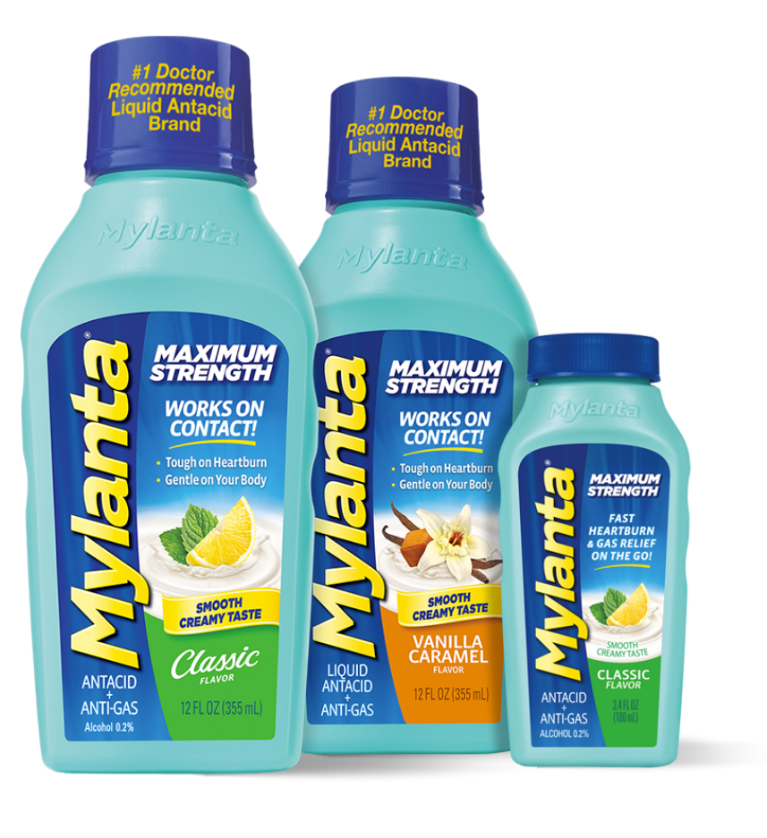 Mylanta Tonight® Liquid Heartburn Medicine