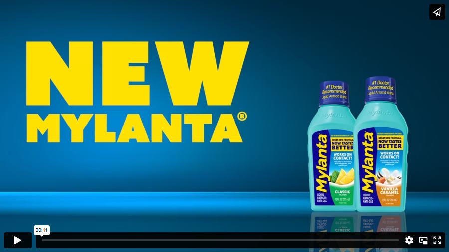 New Mylanta® Now Tastes Better