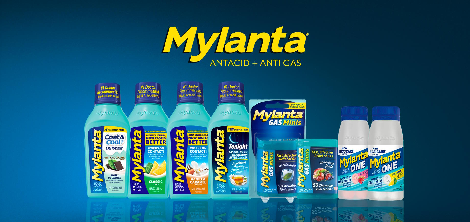 Mylanta Antacid + Anti Gas products